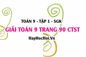 Giải Toán 9 trang 90 tập 1 Chân trời sáng tạo